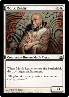 《現実主義の修道士/Monk Realist》[CMD] 白C