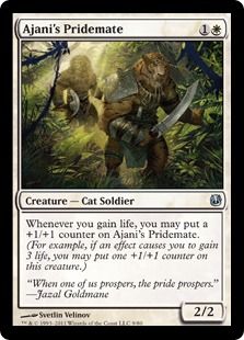 《アジャニの群れ仲間/Ajani's Pridemate》[AvN] 白U