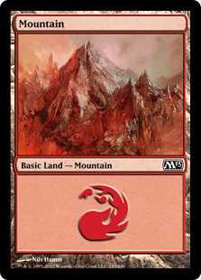 【Foil】(243)《山/Mountain》[M13] 土地