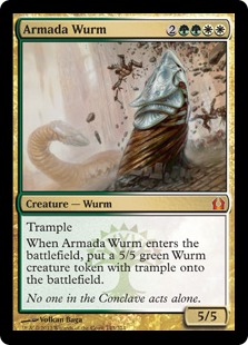 【Foil】《大軍のワーム/Armada Wurm》[RTR] 金R
