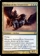 【Foil】《三巨頭の執政官/Archon of the Triumvirate》[RTR] 金R