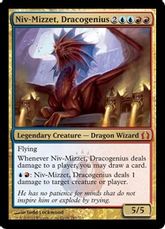 【Foil】《竜英傑、ニヴ＝ミゼット/Niv-Mizzet, Dracogenius》[RTR] 金R