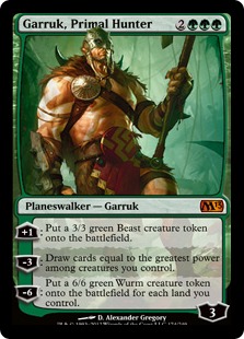 【Foil】《原初の狩人、ガラク/Garruk, Primal Hunter》[M13] 緑R