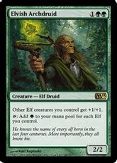 【Foil】《エルフの大ドルイド/Elvish Archdruid》[M13] 緑R