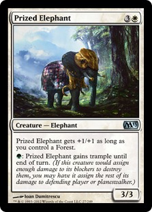 【Foil】《尊き象/Prized Elephant》[M13] 白U