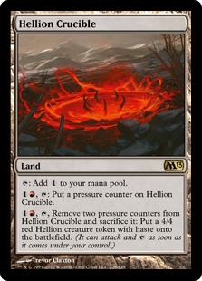 【Foil】《ヘリオンのるつぼ/Hellion Crucible》[M13] 土地R