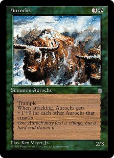 《オーロクス/Aurochs》[ICE] 緑C