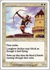 【Foil】《長弓兵/Longbow Archer》[7ED] 白U