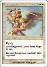 《セラの天使/Serra Angel》[7ED] 白R