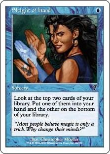 Foil】《手練/Sleight of Hand》[7ED] 青C | 日本最大級 MTG通販サイト 