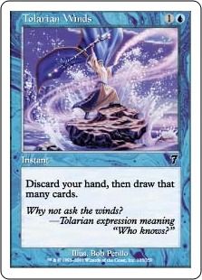 《トレイリアの風/Tolarian Winds》[7ED] 青C