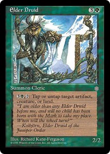 《上座ドルイド/Elder Druid》[ICE] 緑R
