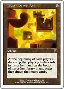 《テフェリーの細工箱/Teferi's Puzzle Box》[7ED] 茶R