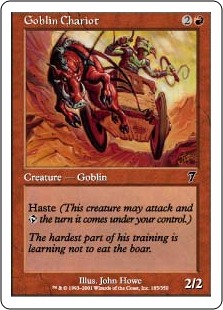 《ゴブリンの戦車/Goblin Chariot》[7ED] 赤C