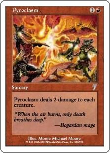 【Foil】《紅蓮地獄/Pyroclasm》[7ED] 赤U