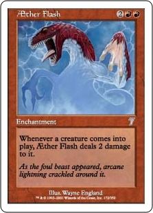 《上天の閃光/AEther Flash》[7ED] 赤U