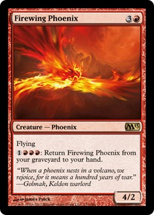 【Foil】《火翼のフェニックス/Firewing Phoenix》[M13] 赤R