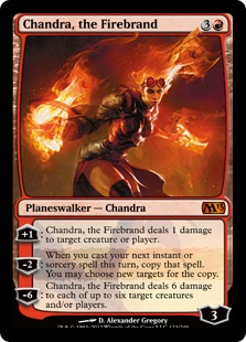 【Foil】《炬火のチャンドラ/Chandra, the Firebrand》[M13] 赤R