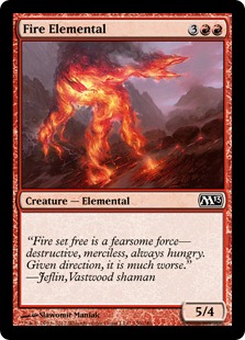 《炎の精霊/Fire Elemental》[M13] 赤C