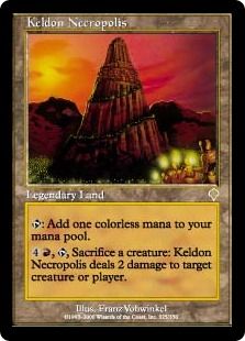 《ケルドの死滅都市/Keldon Necropolis》[INV] 土地R