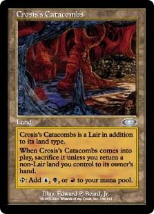 【Foil】《クローシスの地下墓地/Crosis's Catacombs》[PLS] 土地U