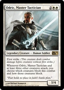 【Foil】《熟練の戦術家、オドリック/Odric, Master Tactician》[M13] 白R