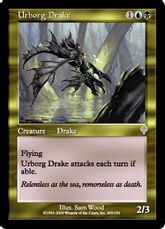 【Foil】《アーボーグのドレイク/Urborg Drake》[INV] 金U