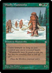 《長毛マンモス/Woolly Mammoths》[ICE] 緑C