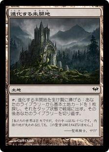 《進化する未開地/Evolving Wilds》[DKA] 土地C