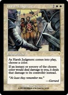 【Foil】《苛酷な審判/Harsh Judgment》[INV] 白R