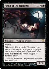 【Foil】《影の悪鬼/Fiend of the Shadows》[DKA] 黒R