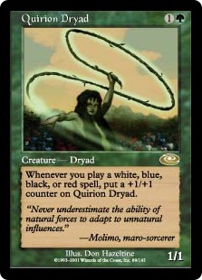 《クウィリーオンのドライアド/Quirion Dryad》[PLS] 緑R