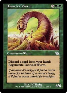《穴掘りワーム/Tunneler Wurm》[JUD] 緑U