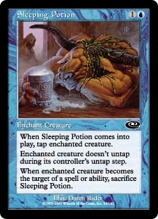 【Foil】《眠りの秘薬/Sleeping Potion》[PLS] 青C