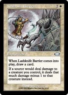 《鎖ナイフの障壁/Lashknife Barrier》[PLS] 白U