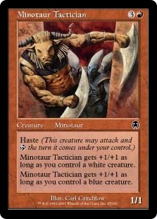 【Foil】《ミノタウルスの戦術家/Minotaur Tactician》[APC] 赤C