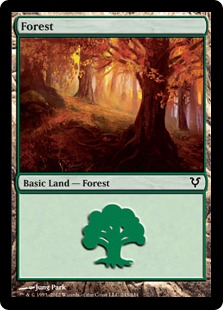 【Foil】(243)《森/Forest》[AVR] 土地