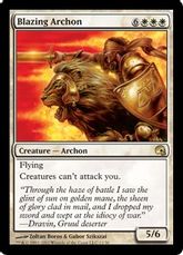 【Foil】《魅力的な執政官/Blazing Archon》[GRB] 白R