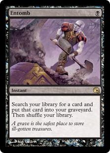 【Foil】《納墓/Entomb》[GRB] 黒R