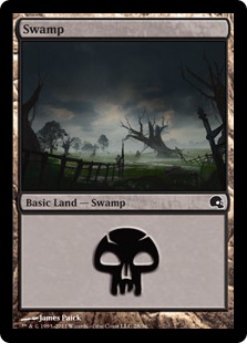 【Foil】(028)《沼/Swamp》[GRB] 土地