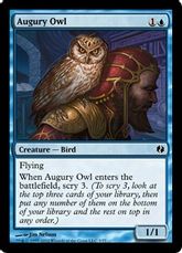 《占いフクロウ/Augury Owl》[VvK] 青C