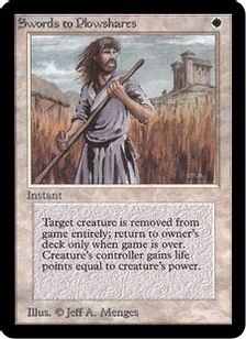 《剣を鍬に/Swords to Plowshares》[LEA] 白U