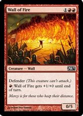 【Foil】《炎の壁/Wall of Fire》[M13] 赤C