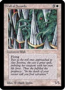 《剣の壁/Wall of Swords》[LEA] 白U