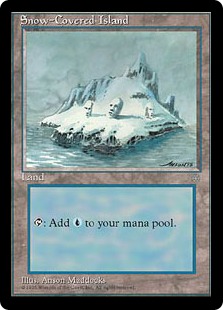 Foil】《冠雪の島/Snow-Covered Island》[Secret Lair] 土地(002 
