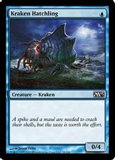 【Foil】《クラーケンの幼子/Kraken Hatchling》[M13] 青C