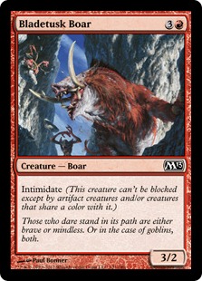 《刃牙の猪/Bladetusk Boar》[M13] 赤C