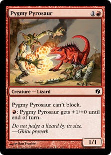 《ピグミー・パイロザウルス/Pygmy Pyrosaur》[VvK] 赤C