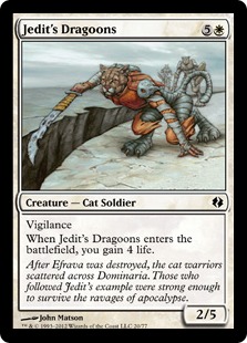 《ジェディットの竜騎兵/Jedit's Dragoons》[VvK] 白C