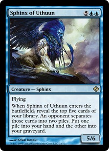 《ウスーンのスフィンクス/Sphinx of Uthuun》[VvK] 青R